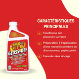 Gloss-Off Pre-Paint Surface Preparation, Cleaner & Deglosser Without Sanding, 946-mL