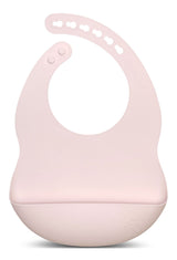 Silibib Silicone Feeding Bib, Pink
