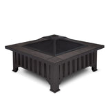 Lafayette Square Wood Burning Fire Pit in Black, 34-in
