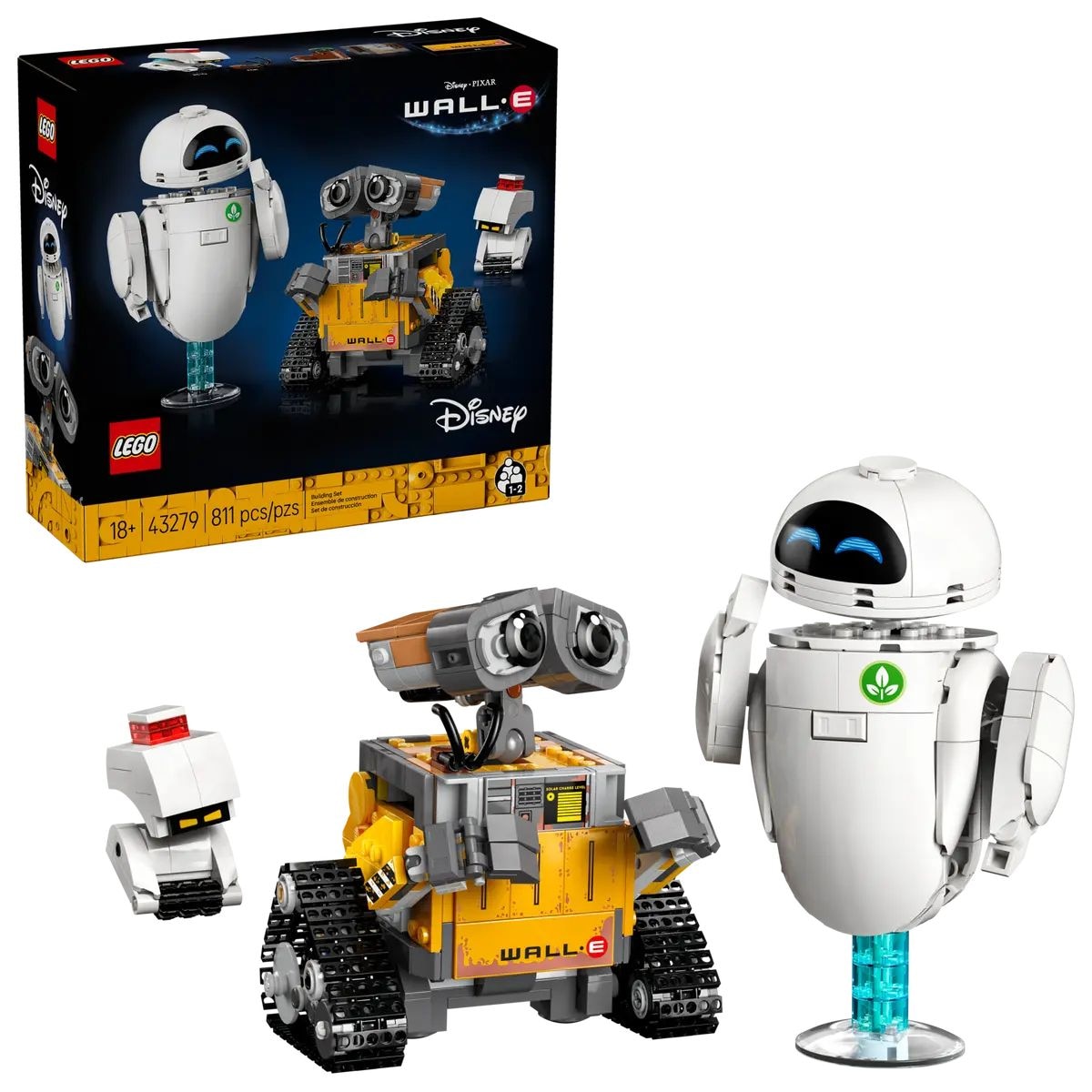 Wall-e and Eve - 43279, 811-pcs, Ages 18+