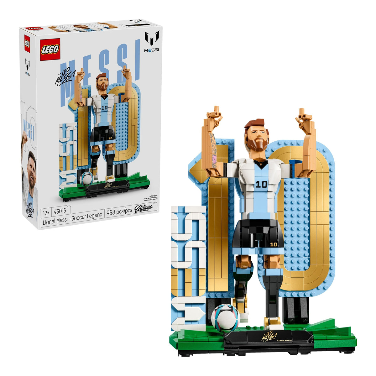 Editions Lionel Messi, Soccer Legend - 43015, 958-pcs, Ages 12+