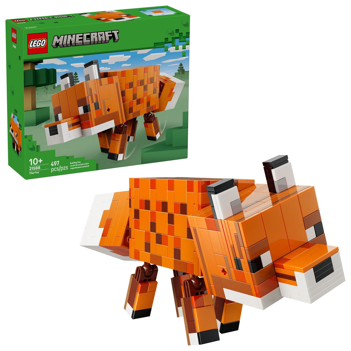 The Fox Toy Building Set - 21588, 497-pcs, Ages 10+