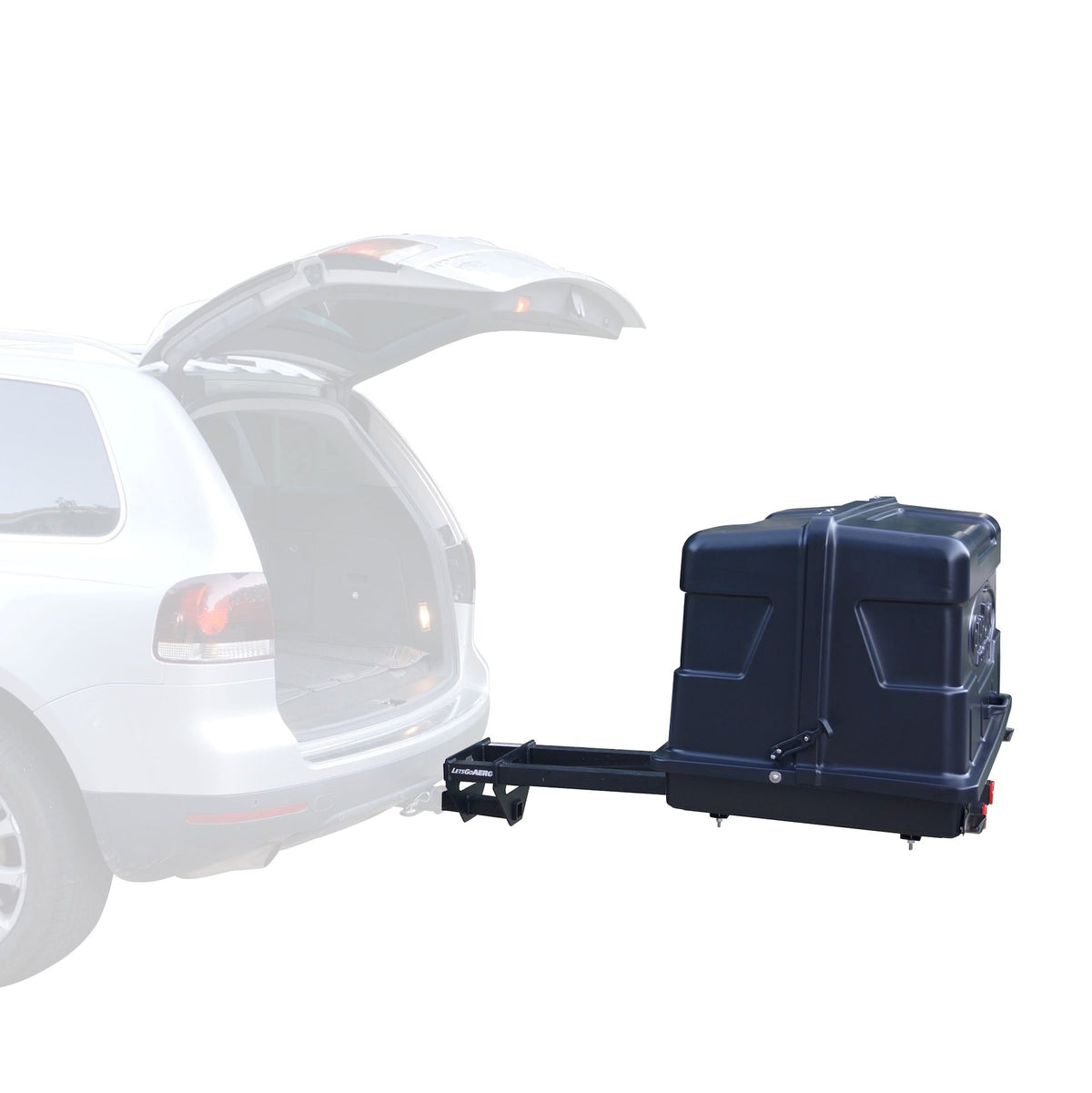 GearDeck Slideout Cargo Carrier with LED, Black, 17-cu.ft