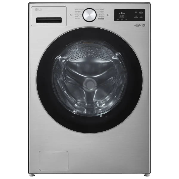 LG 27 in. 5.8 cu ft. Graphite Steel Front Load Washer with AI DD and TurboWash W5101