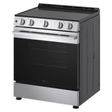 LG 30 in 6.3 cu ft. Stainless Steel Electric Slide-in Range with EasyClean and Pinch to Turn Safety Knobs