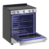 LG 30 in 6.3 cu ft. Stainless Steel Electric Slide-in Range with EasyClean and Pinch to Turn Safety Knobs
