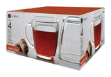 Square Mug Set, Clear, 4-pc
