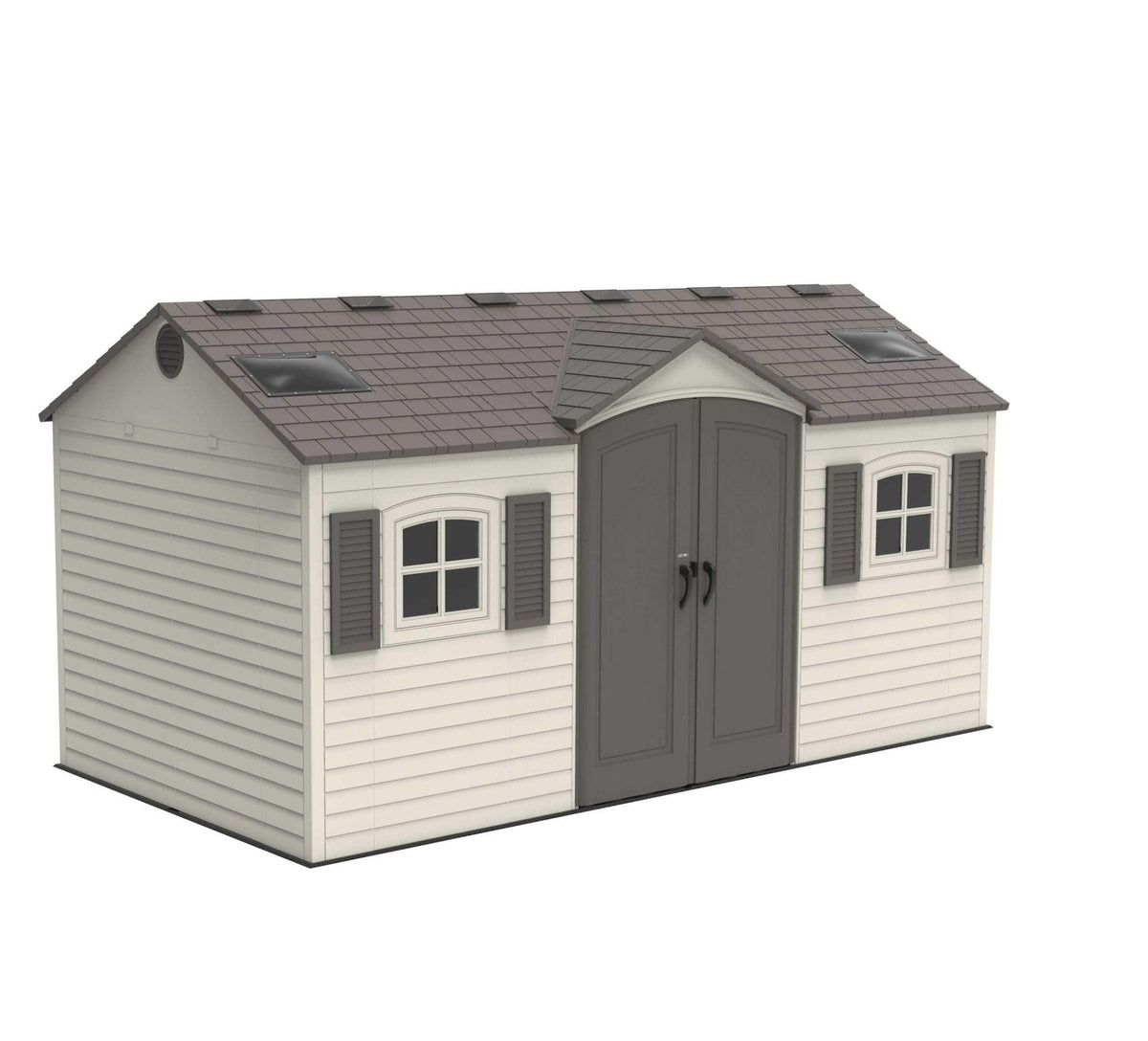 Lifetime Outdoor Storage Shed with Dual Side Entry, 15 x 8-ft