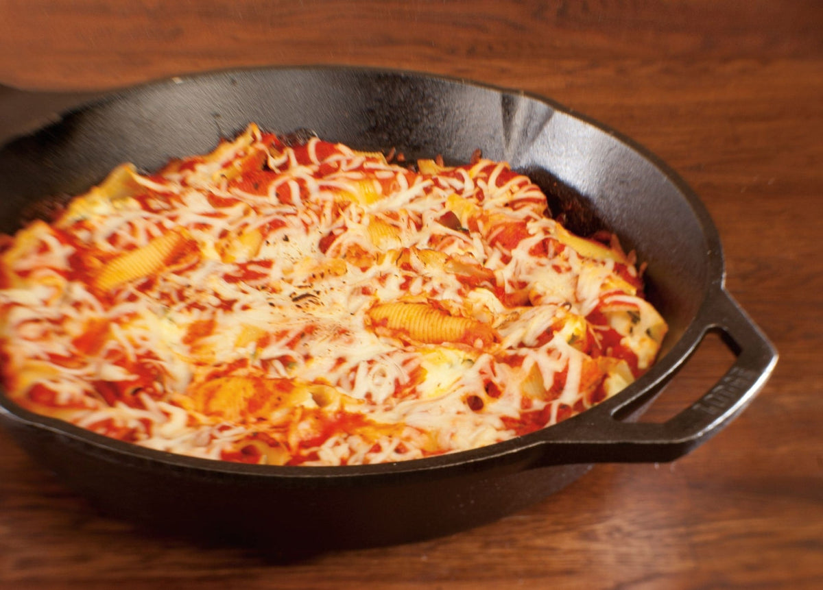 Lodge Seasoned Cast-Iron Skillet, 13.3-in