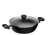 3.4qt Non-Stick Karahi with lid 26cm 10.25in