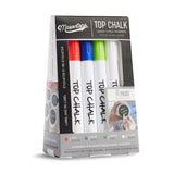 Top Chalk Erasable Liquid Chalk Markers, Multi-Colour, 6-pk