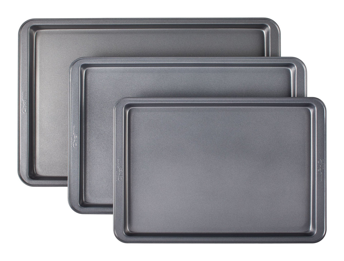 Baking Sheet Set, Assorted Sizes, 3-pc