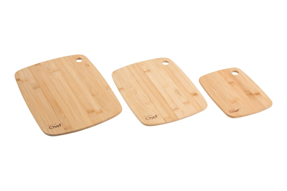 Bamboo Cutting Board, Assorted Sizes, 3-pk