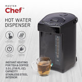 Electric Hot Water Boiler, Warmer & Dispenser with Handle, Black, 3.5-L