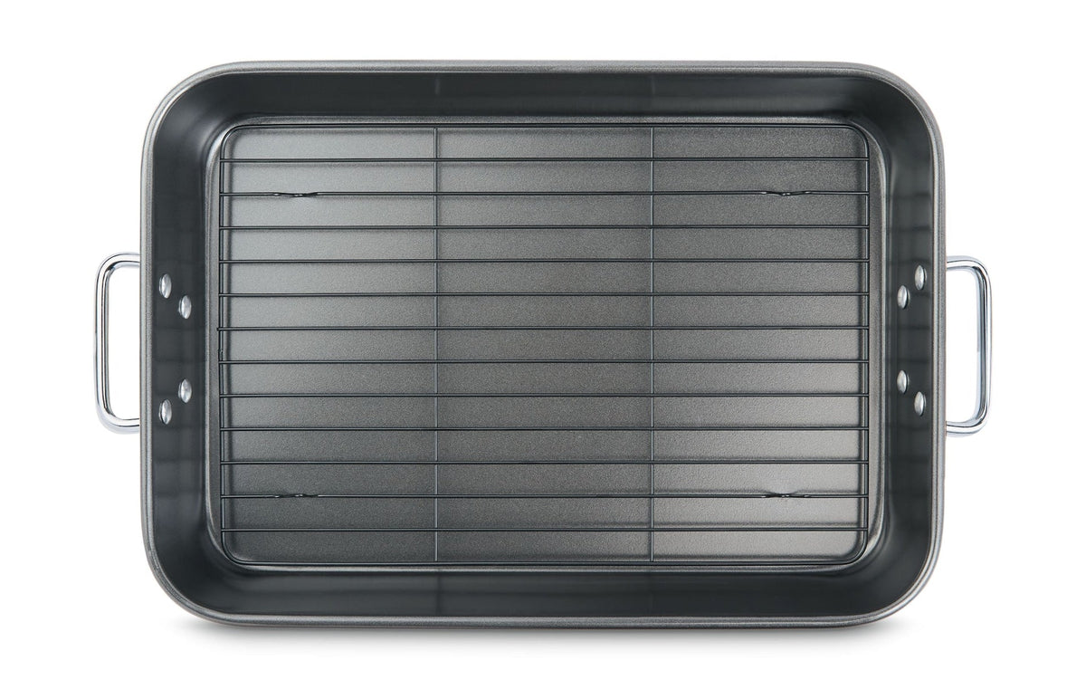 Multi-Purpose Roaster with Rack, Dishwasher Safe, 9-12 lb, 25.4 x 38cm