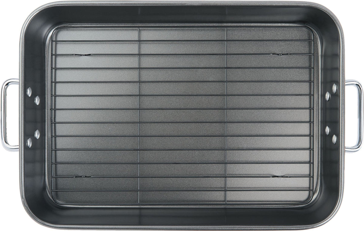 Multi-Purpose Roaster with Rack, Dishwasher Safe, 9-12 lb, 25.4 x 38cm