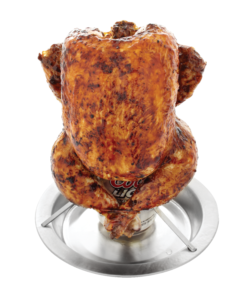 Stainless Steel Folding Beer Can Chicken Holder/Chicken Roasting Rack Stand