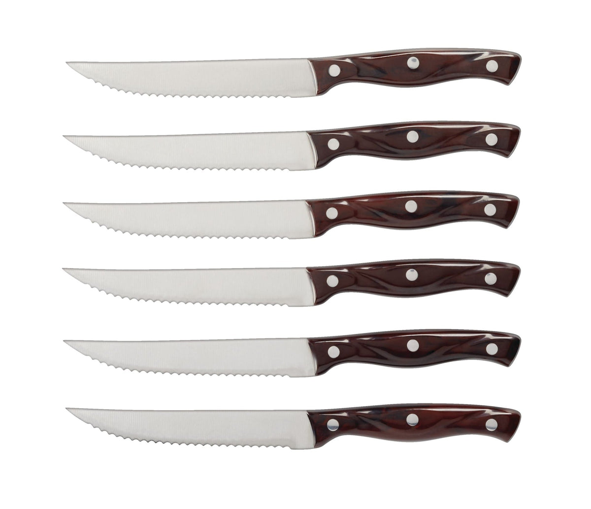 Steak Knife Set, Full Tang, 6-pc