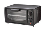 4-Slice Compact Toaster Oven, 2-Rack, Black