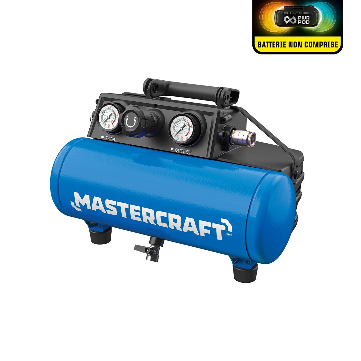 20V Cordless 1-Gallon Air Compressor, Tool Only, Compatible