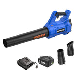 20V Cordless 460 CFM Brushless Leaf Blower Kit with 4 Ah Battery and Charger