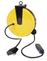30-ft 16/3 Retractactabe Extension Cord Reel with 3 Grounded Outlets