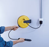 30-ft 16/3 Retractactabe Extension Cord Reel with 3 Grounded Outlets