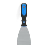 Carbon Steel Stiff Wall/Paint Scraper & Spackling/Putty Knife, 3-in