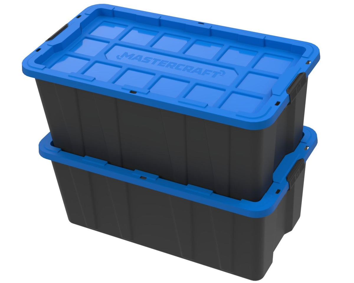 Heavy-Duty Easy Grip Latching Tote, 151.6-L