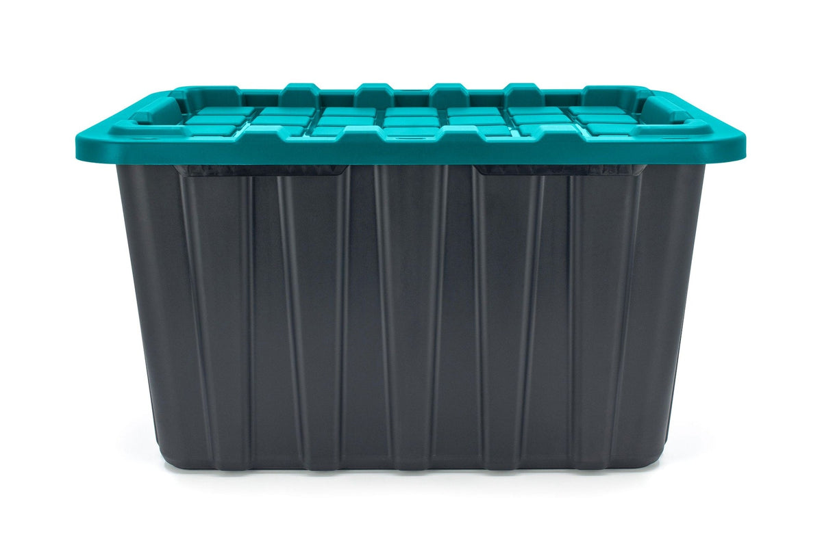 Heavy-Duty Storage Tote, 102-L, Teal