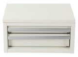 Mini Toolbox with 2 Drawers, New White