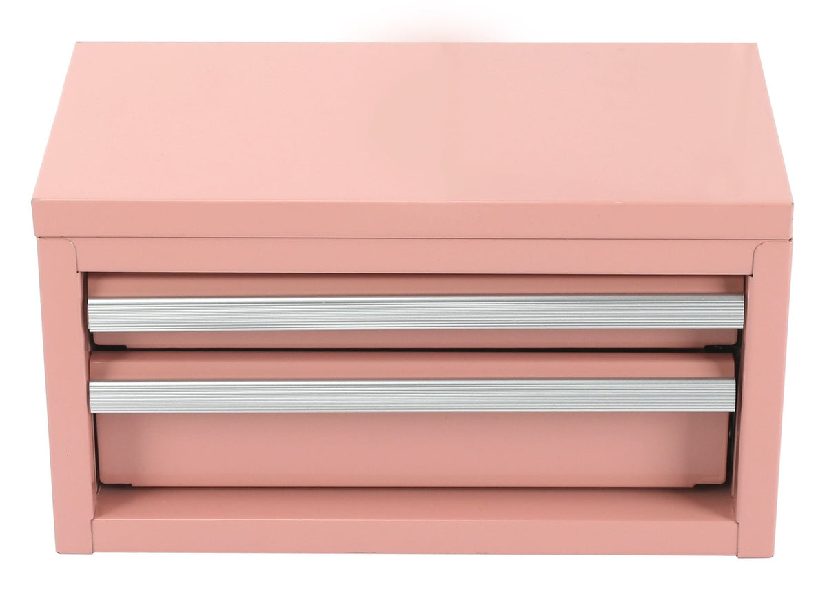 Mini Toolbox with 2 Drawers, Peach