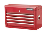 Tool Chest with 4 Drawers, Deep Red, 24-in