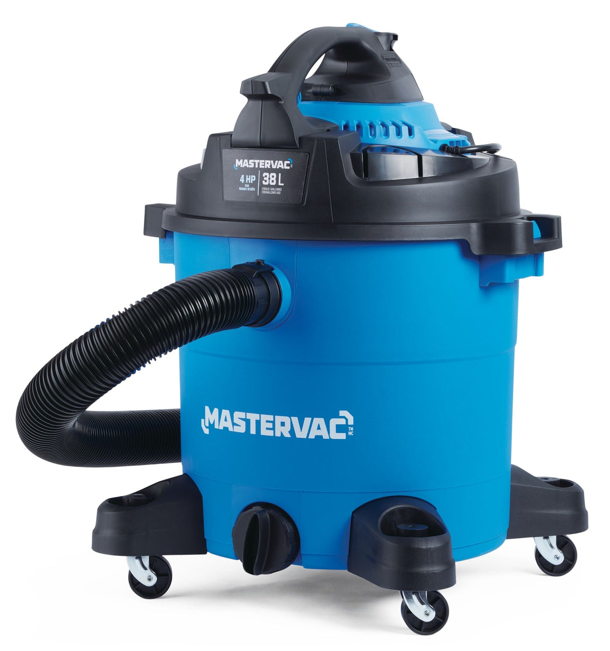 Mastervac VBVA1010PF 4.0 Peak HP Wet/Dry Shop Vacuum with Detachable Blower, 37-L