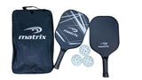 Matrix Recreational Official Size Pickleball Paddle/Racket & Ball Set, 5-pc