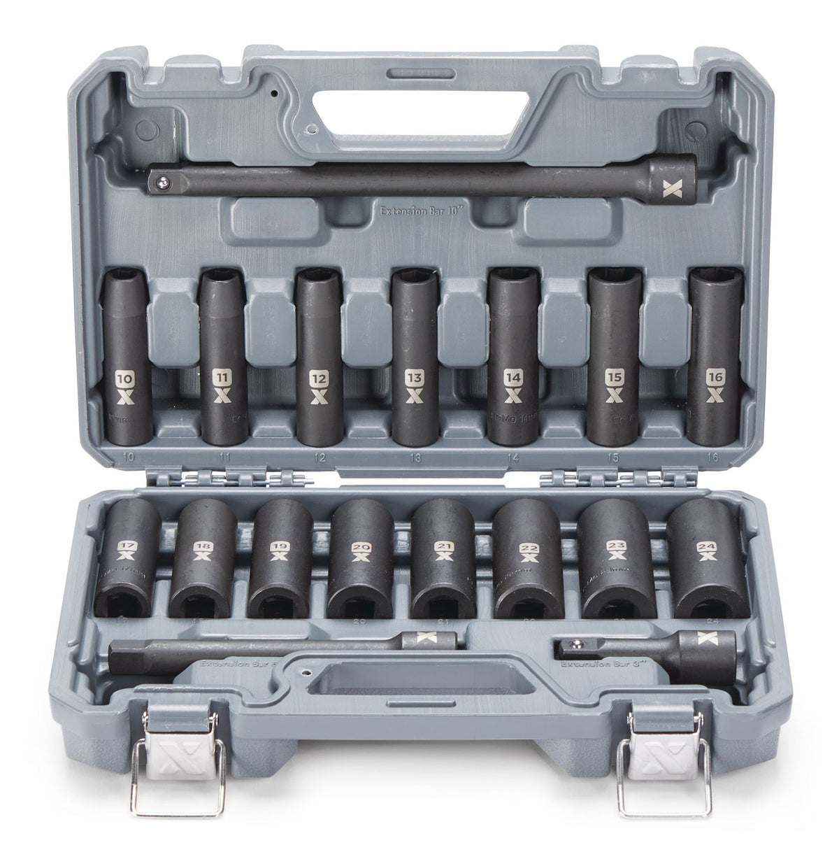 MAXIMUM 1/2-in Drive Professional Grade Impact Sockets Set, 18-pc, Metric