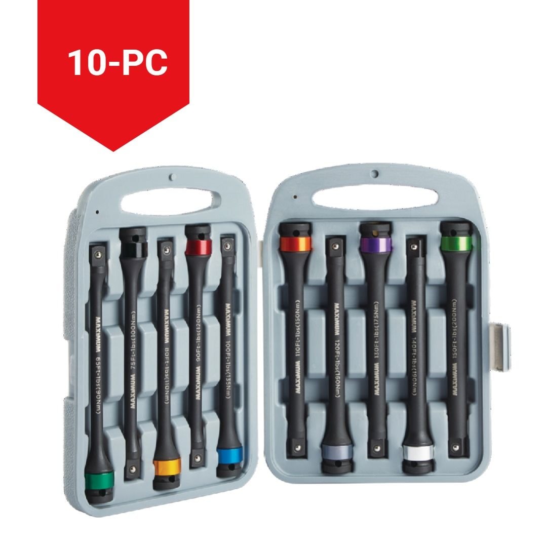 MAXIMUM Impact Torque Extension Sticks, 10-pc