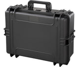 MAXIMUM Portable IP67 Waterproof Case/Tool Box with Foam Layers, Black, Large, 22-in