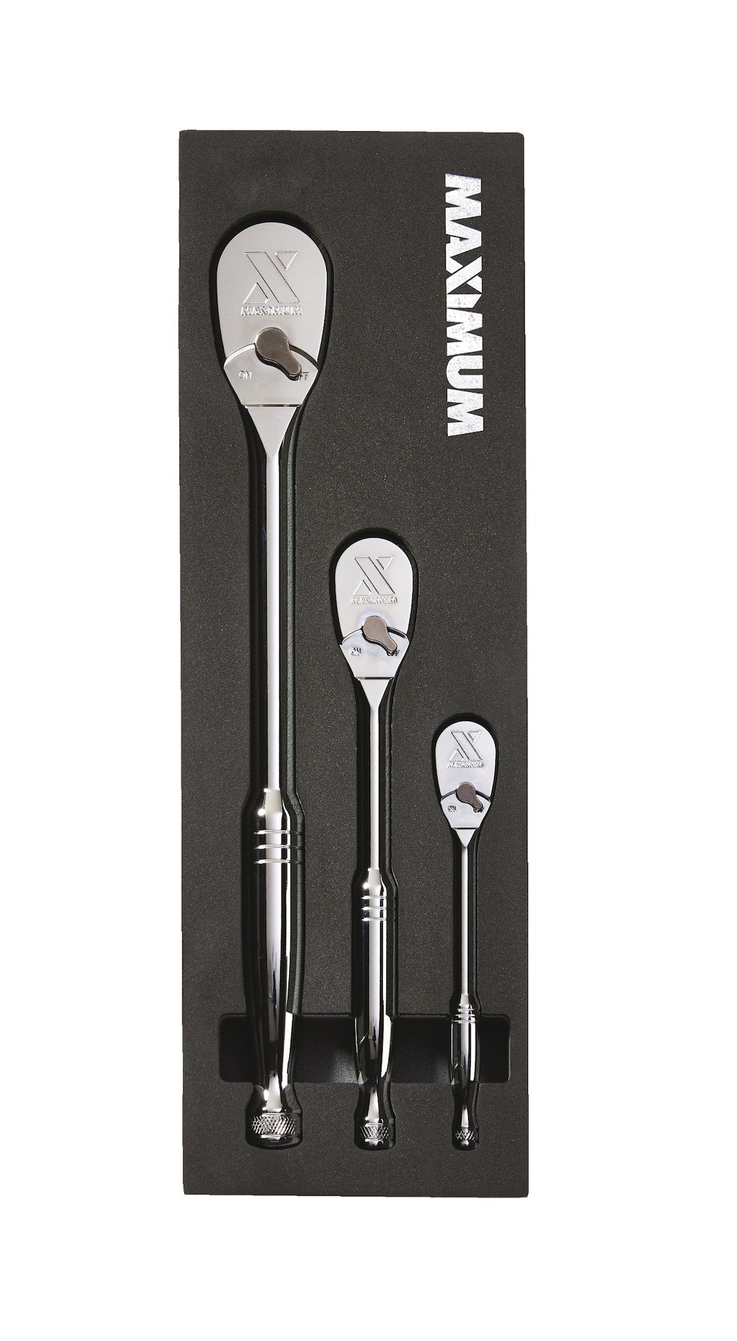 MAXIMUM Ratchet Set, 90-Tooth, 3-pc