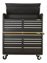 MAXIMUM Tool Storage Cabinet, Built-In Power Bar with USB, 9-Drawer, 56-in, Matte Black