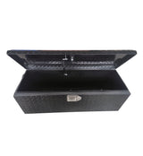 MAXIMUM Truck Chest Box with Portable Tool Box, Black, 35.5-in