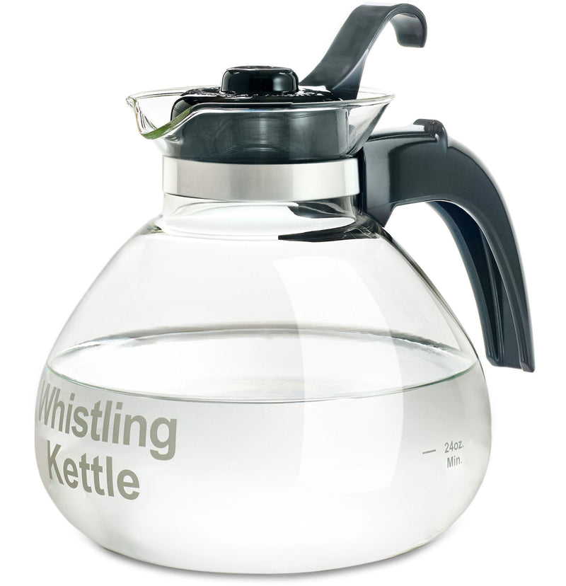 1.4L Glass Whistling Stovetop Kettle, Dishwasher Safe Q6759