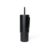 Stainless Steel Insulated All Day Straw Cup with Handle, Black, 32-oz