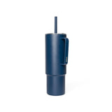 Stainless Steel Insulated All Day Straw Cup with Handle, Tidal Blue, 32-oz