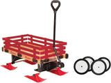 Industries Express Kids' Convertible Wooden Wagon Sleigh/Sled For All Seasons, Ages 3+
