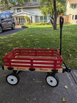 Industries Express Kids' Convertible Wooden Wagon Sleigh/Sled For All Seasons, Ages 3+