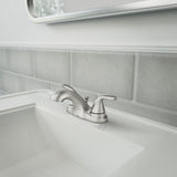 Adler Double Handle Bathroom Faucet, Spot-resistant Brushed Nickel