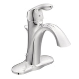 Eva Single Handle High Arc Single Hole Bathroom Sink Faucet, WaterSense Certified, Chrome