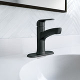 Tilson Single-Handle Matte Black Bathroom Lavatory/Bathroom Sink Faucet