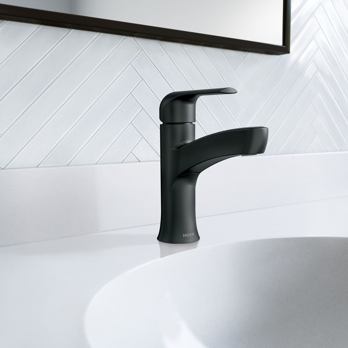 Tilson Single-Handle Matte Black Bathroom Lavatory/Bathroom Sink Faucet